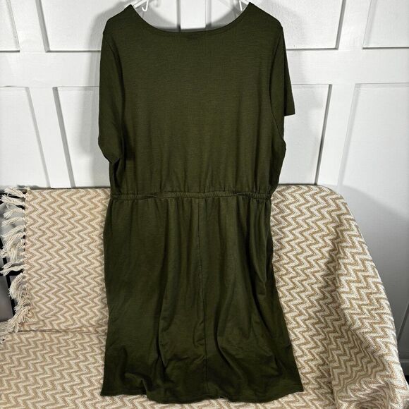 Torrid At The Knee Slub Rib Slit T-Shirt Dress - Picture 11 of 11